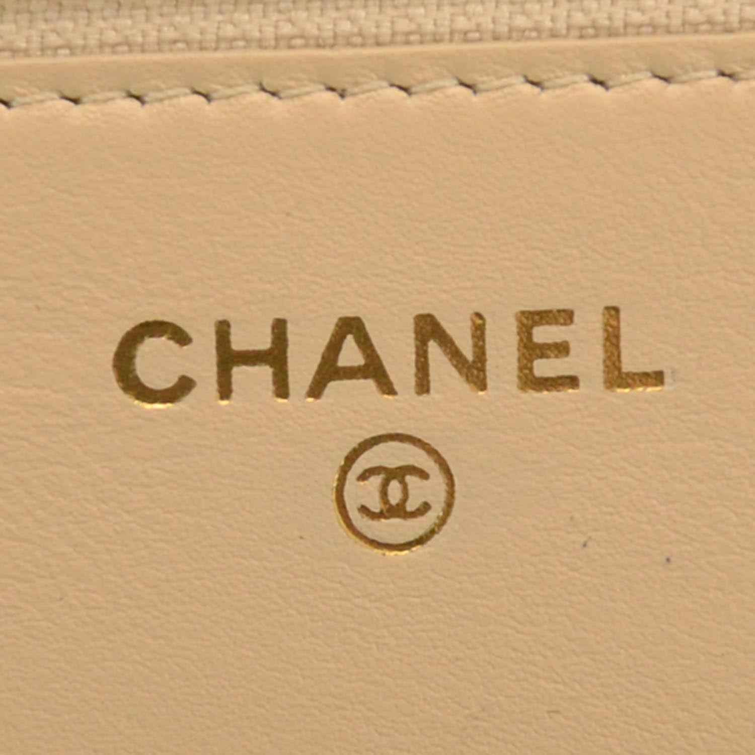 Chanel Caviar Wallet on Chain WOC Beige Clair 6 of 9
