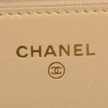 Chanel Caviar Wallet on Chain WOC Beige Clair 6 of 9