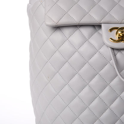 Chanel Calfskin Quilted Large Urban Spirit Backpack Grey 15 of 25