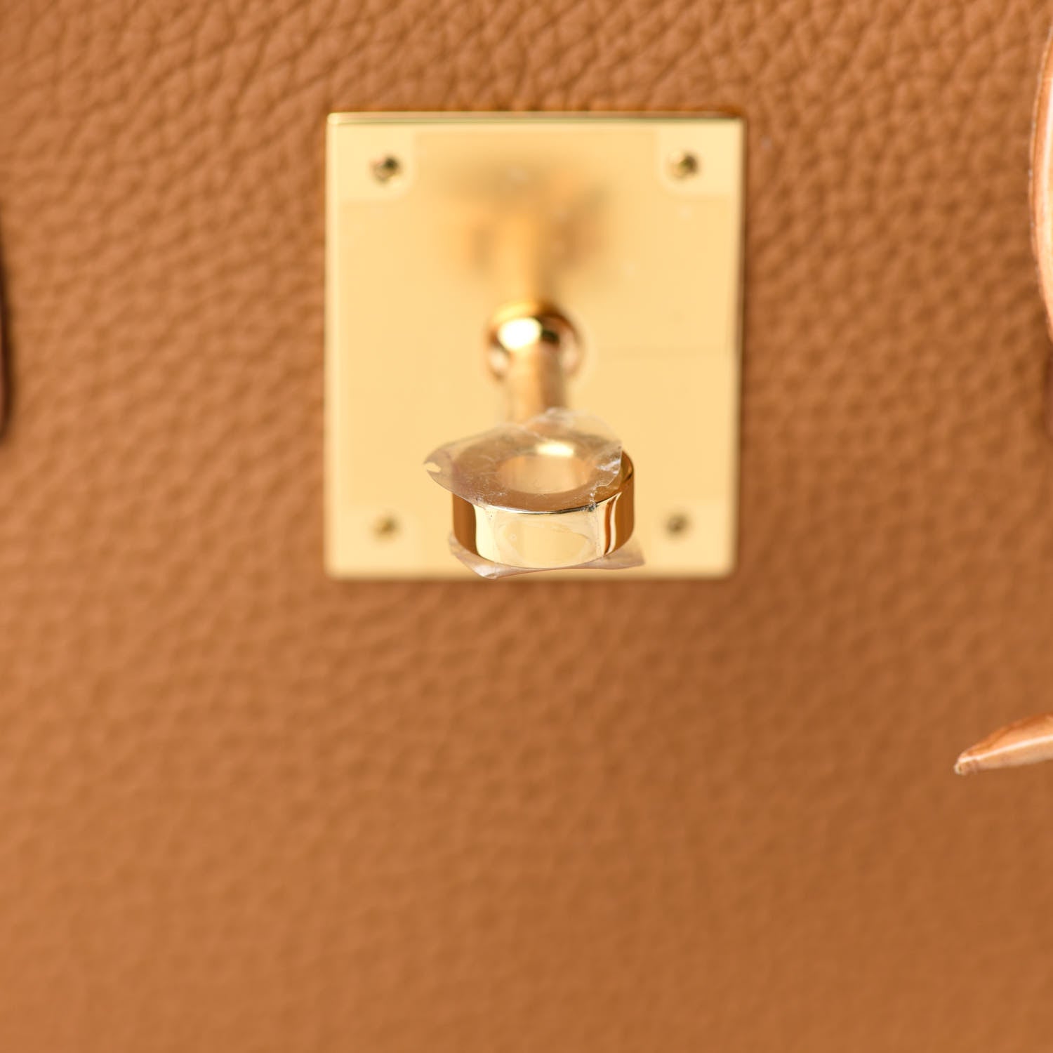 Hermes Togo Shiny Niloticus Crocodile Birkin Touch 30 Caramel Tabac Camel 23 of 34