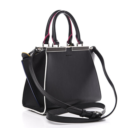 Fendi Vitello Dolce Mini 3Jours Tote Black 2 of 10