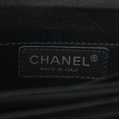 Chanel Lambskin Quilted Chain Clutch Flap Black 5 of 8