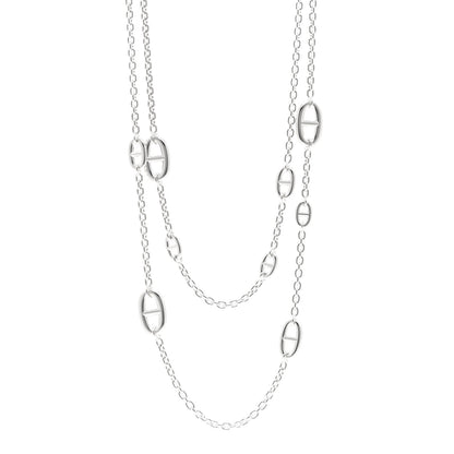 Hermes Sterling Silver Farandole Necklace 120 1 of 6