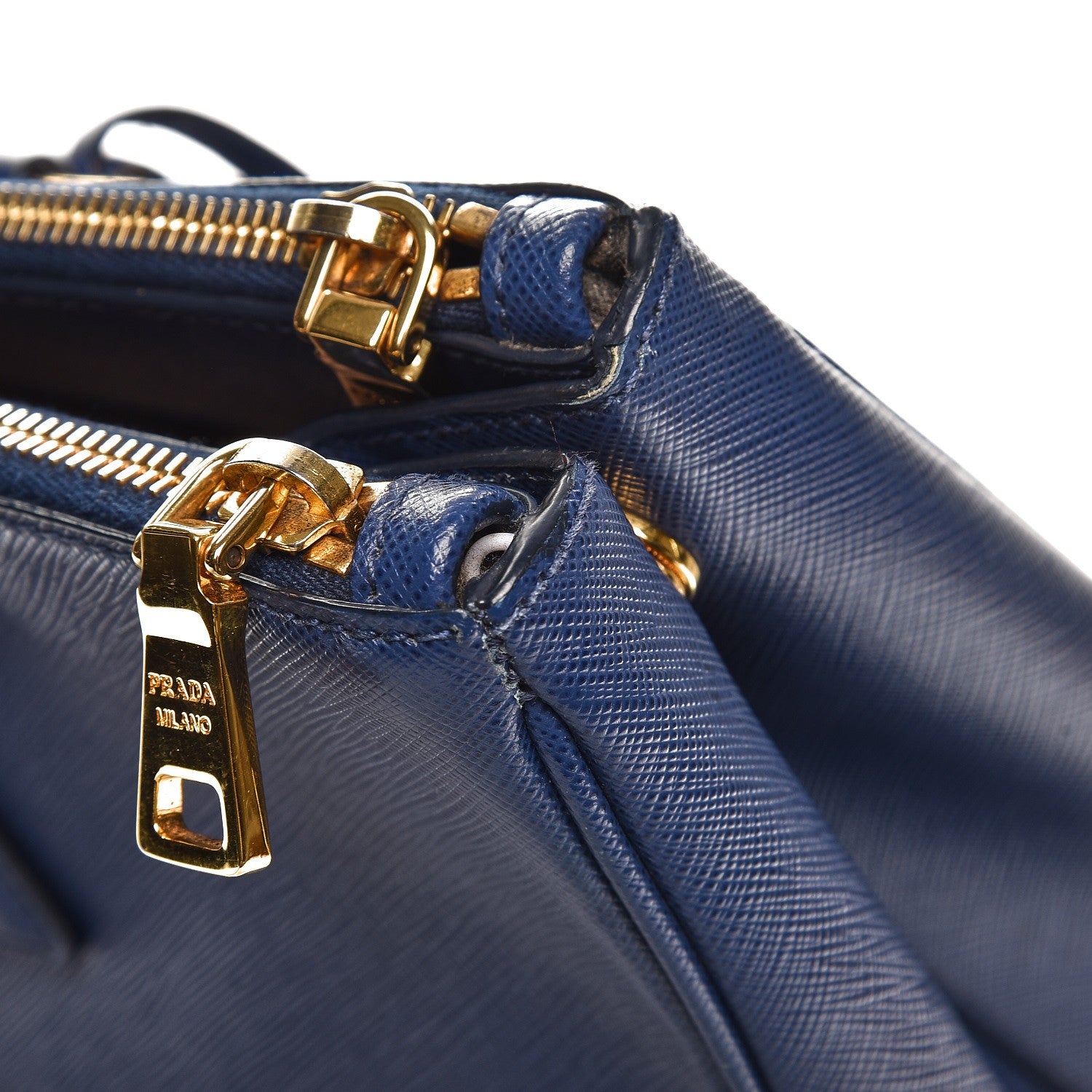 Prada Saffiano Large Galleria Double Zip Tote Bluette 9 of 15