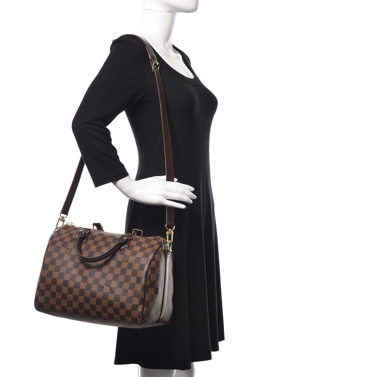 Louis Vuitton Damier Ebene Speedy Bandouliere 30 2 of 12