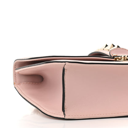 Valentino Garavani Vitello Medium Glam Lock Rockstud Flap Water Rose 8 of 9