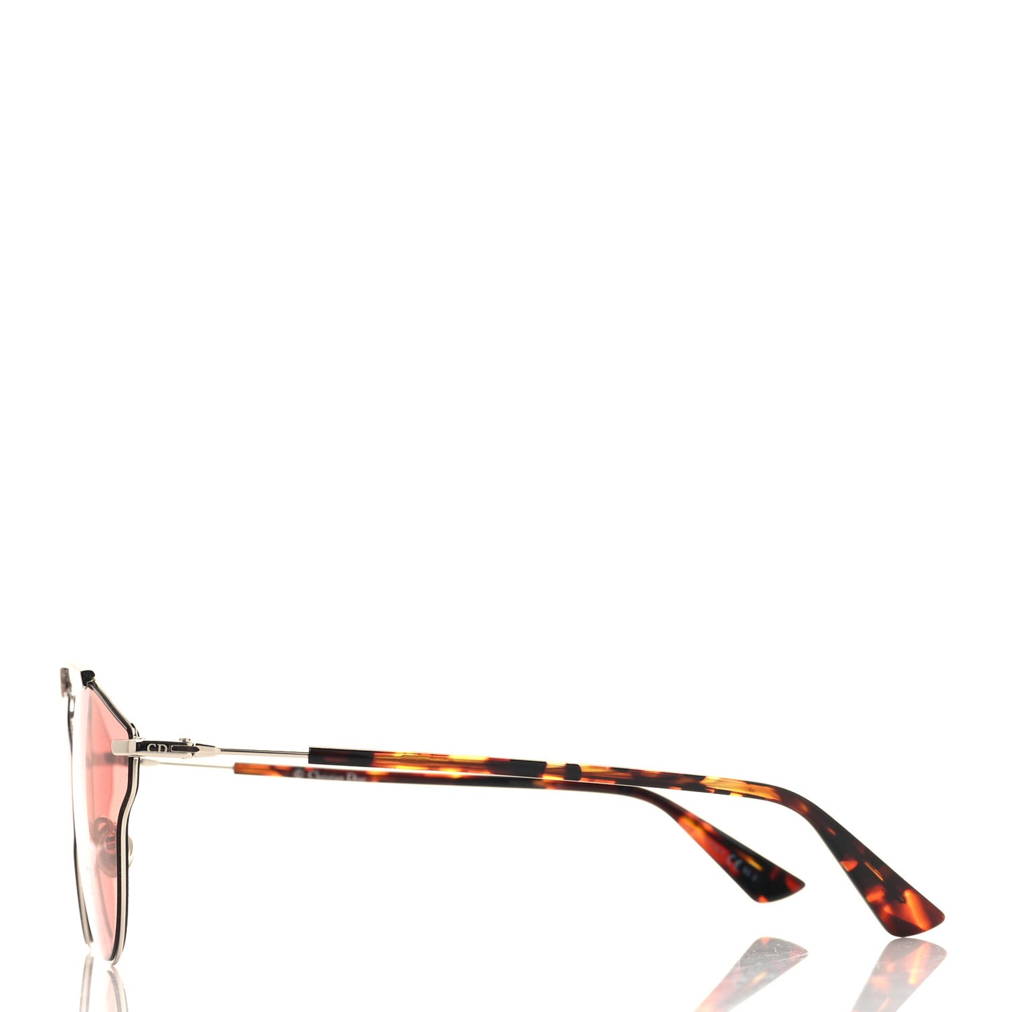 So Real Rise Sunglasses Silver Pink Havana