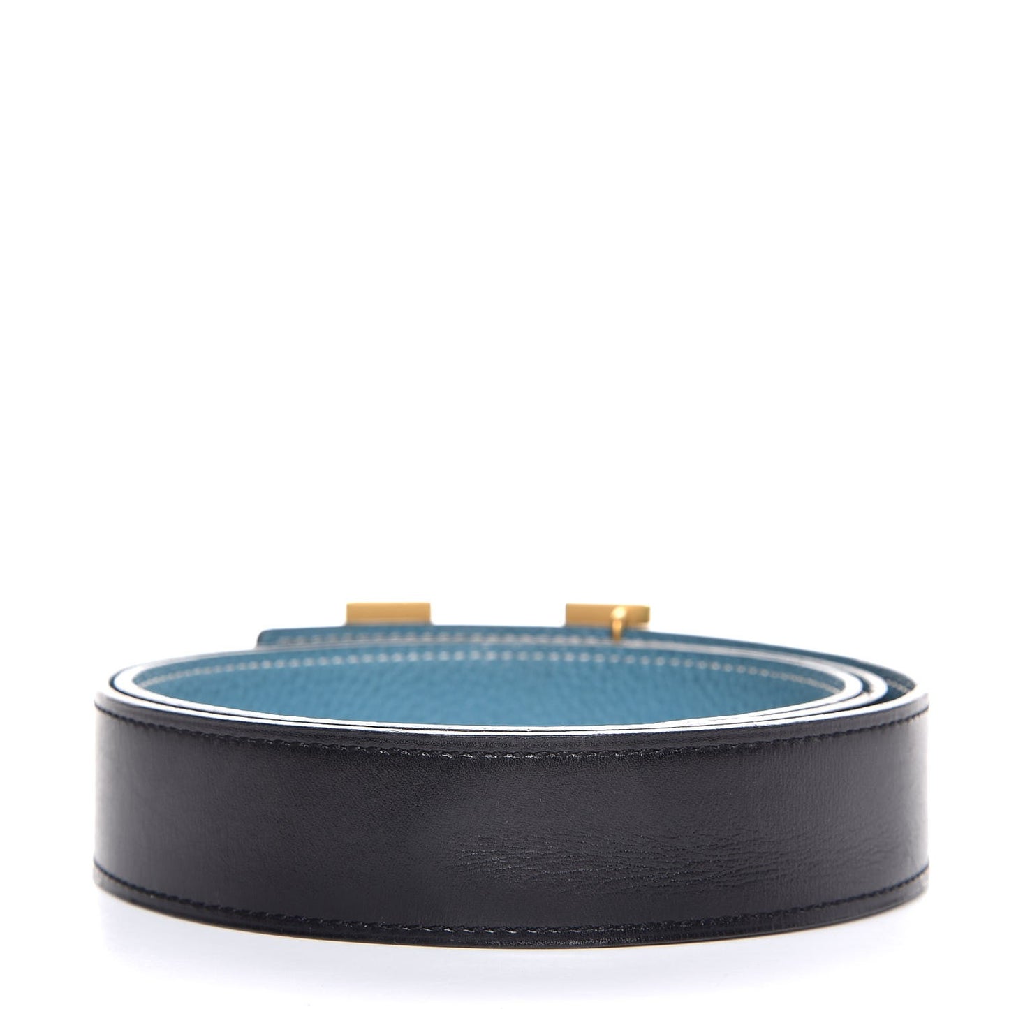 Togo Box 32mm H Belt 90 Black Blue Jean