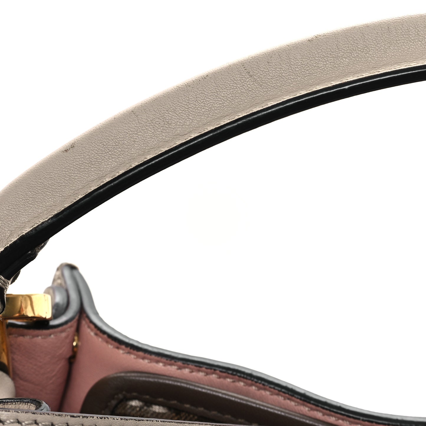 Vitello Seta Glazed Fabric FF 1974 Medium Peekaboo X-Lite Nuvola Mogano Panna