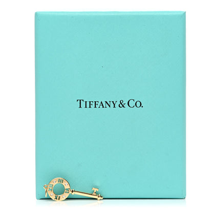 Tiffany 18K Yellow Gold Diamond Atlas Pierced Key Pendant 4 of 4