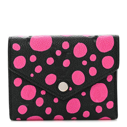 Louis Vuitton LV X YK Empreinte Monogram Victorine Wallet Black Fuchsia 1 of 9