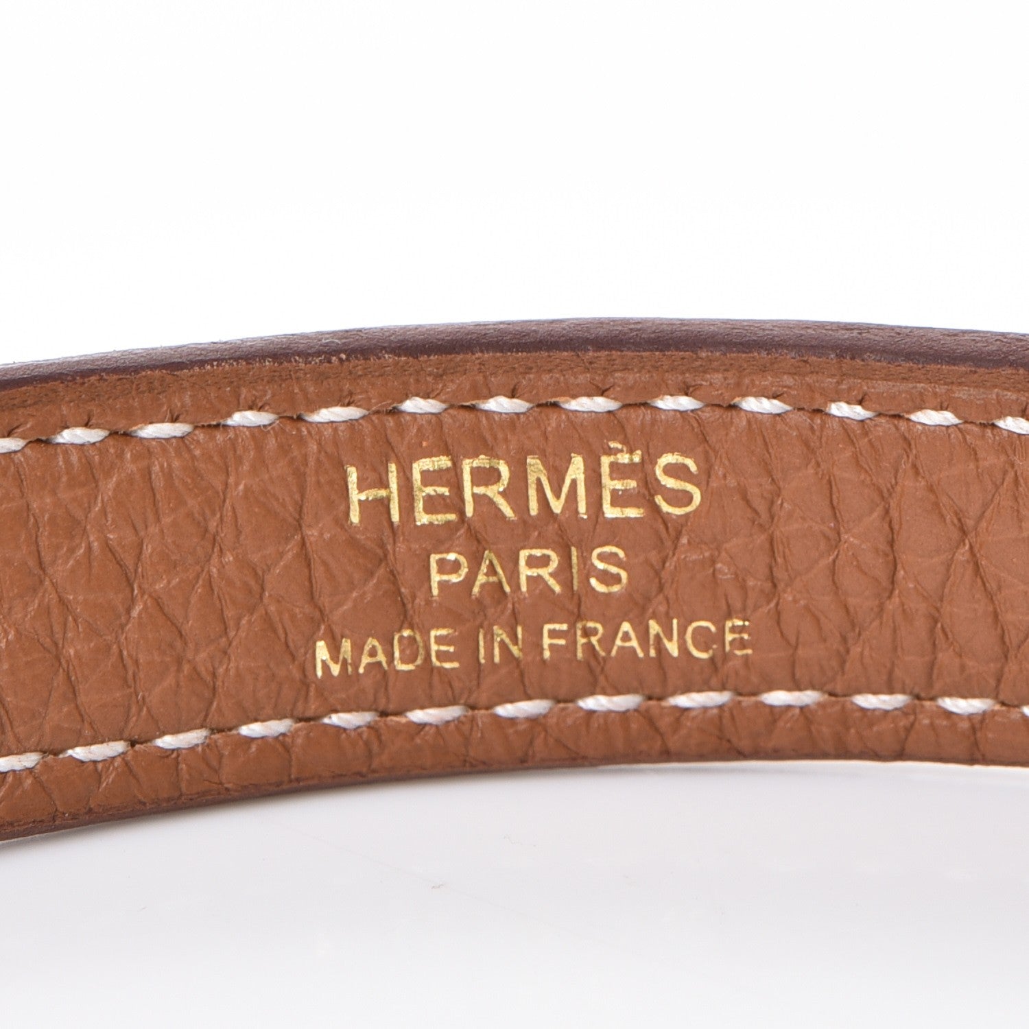 Hermes Taurillon Clemence Retourne Horseshoe Kelly 28 Gold 28 of 40