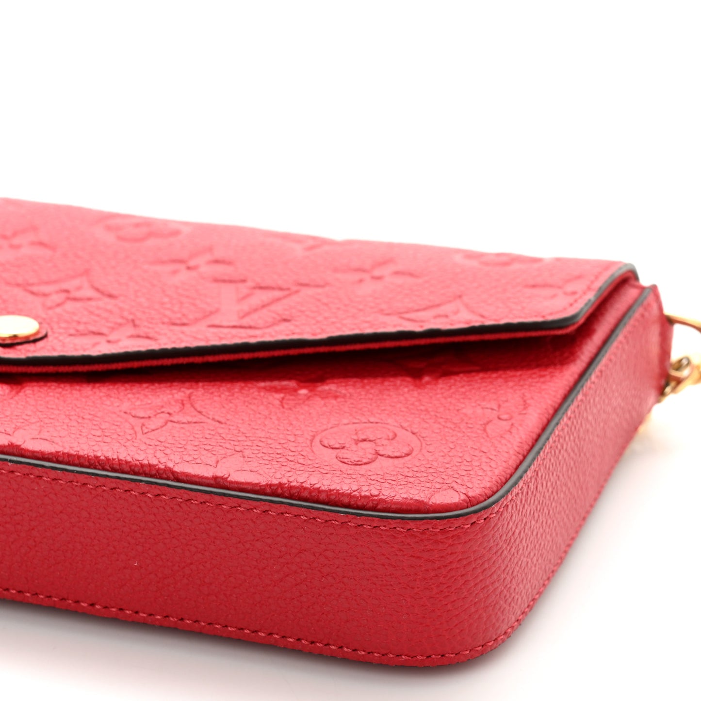 Empreinte Pochette Felicie Chain Wallet Scarlet
