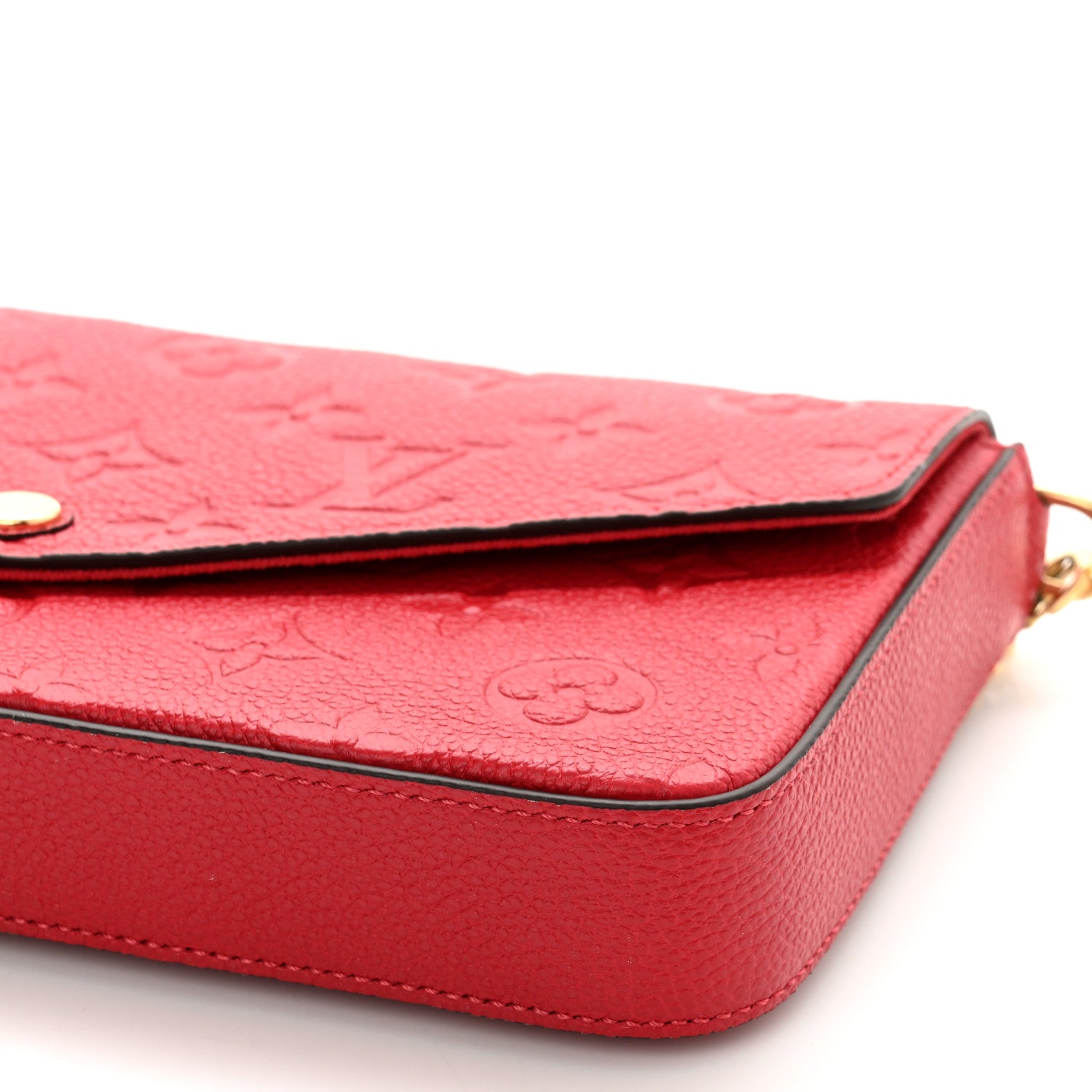 Louis Vuitton Empreinte Pochette Felicie Chain Wallet Scarlet 10 of 10