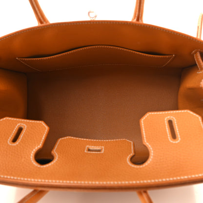 Hermes Vache Naturelle Grainee Birkin Sellier 30 Natural Sable 5 of 13