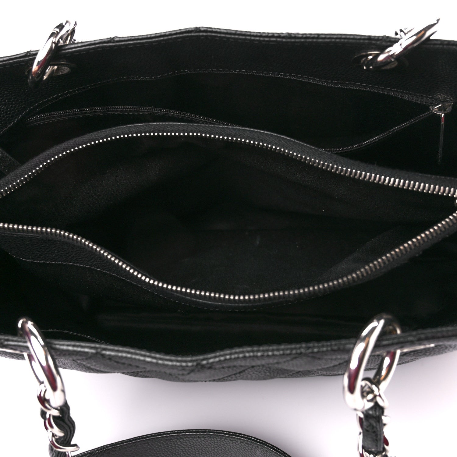 Chanel Caviar Quilted Grand Shopping Tote GST Black 5 of 11