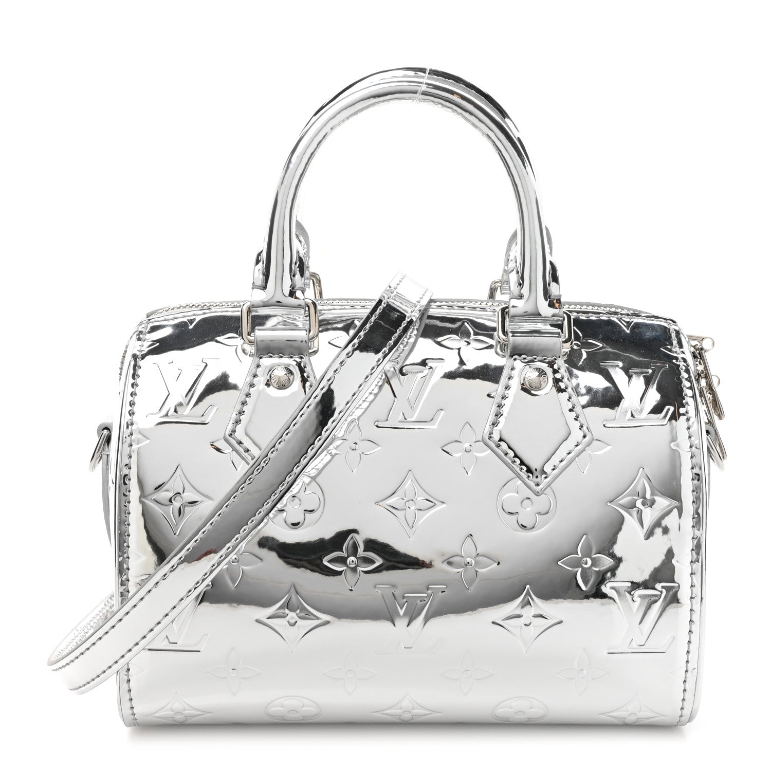Louis Vuitton Monogram Miroir Speedy Bandouliere 20 Silver 1 of 9