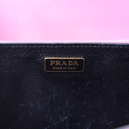 Prada City Calf Saffiano Cahier Bag Geranio Black 9 of 10
