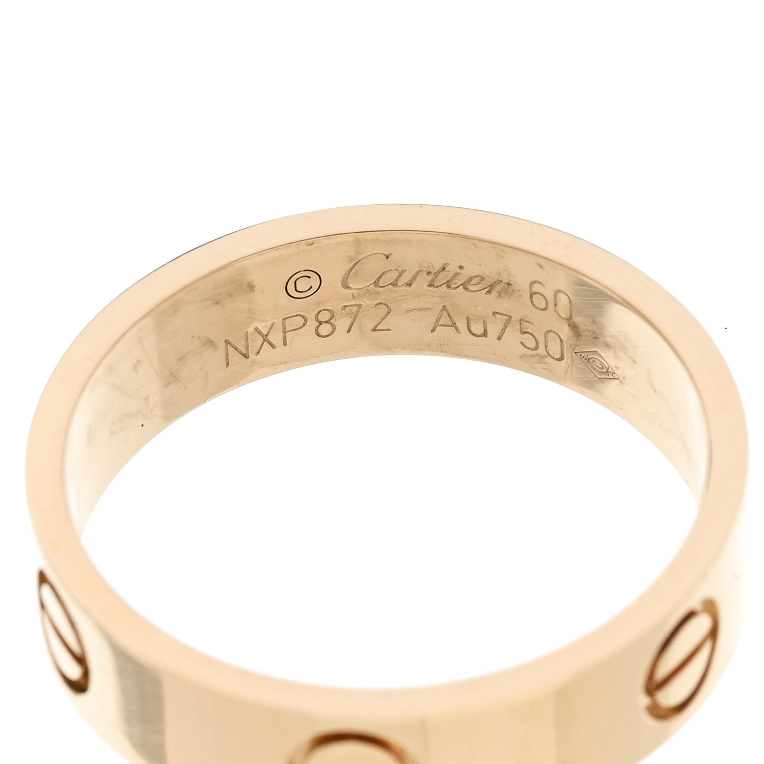 Cartier 18K Yellow Gold 5.5mm LOVE Ring 60 9 4 of 5