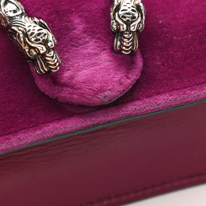 Gucci Velvet Super Mini Dionysus Shoulder Bag Fuchsia Violet Cyclamen 11 of 13