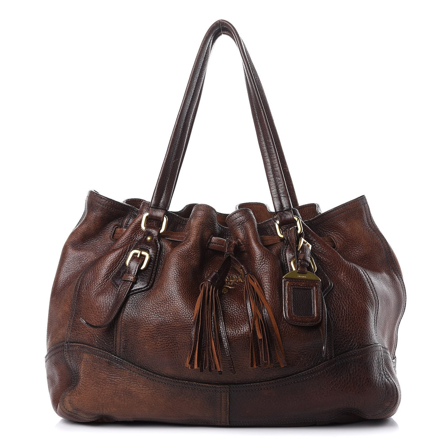 Cervo Antik Drawstring Shopping Bag Bruciato