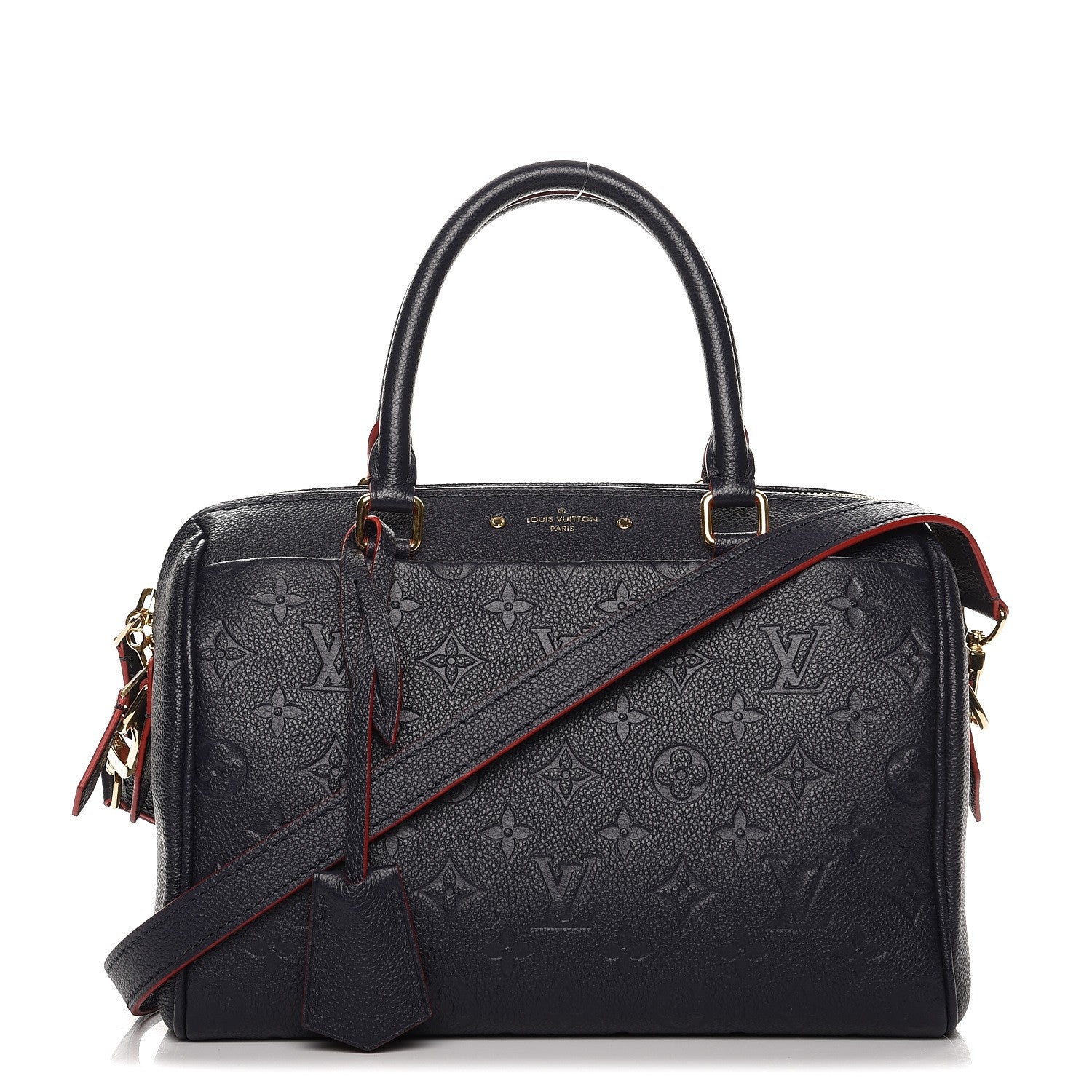 Louis Vuitton Empreinte Speedy Bandouliere 25 NM Marine Rouge 1 of 6