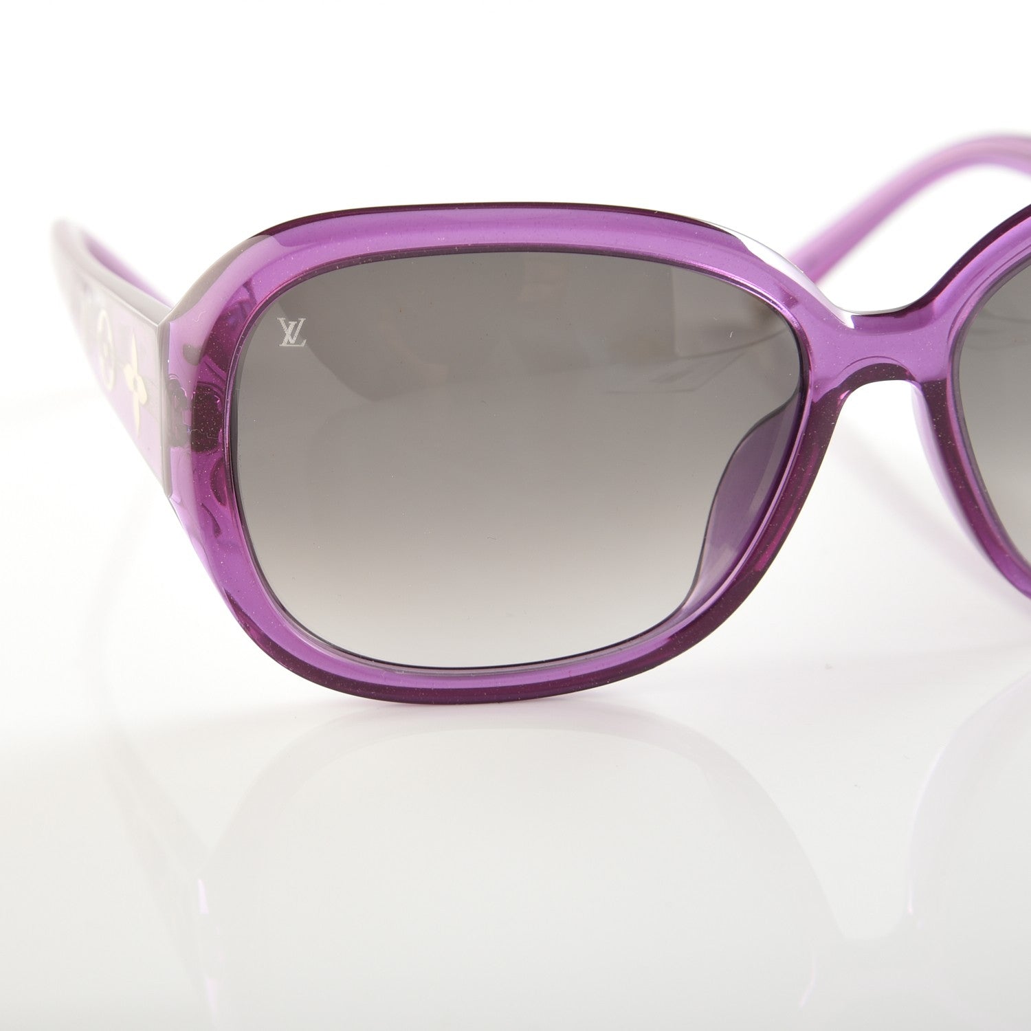 Louis Vuitton Obsession GM Z0642E Sunglasses Violet Glitter 7 of 9