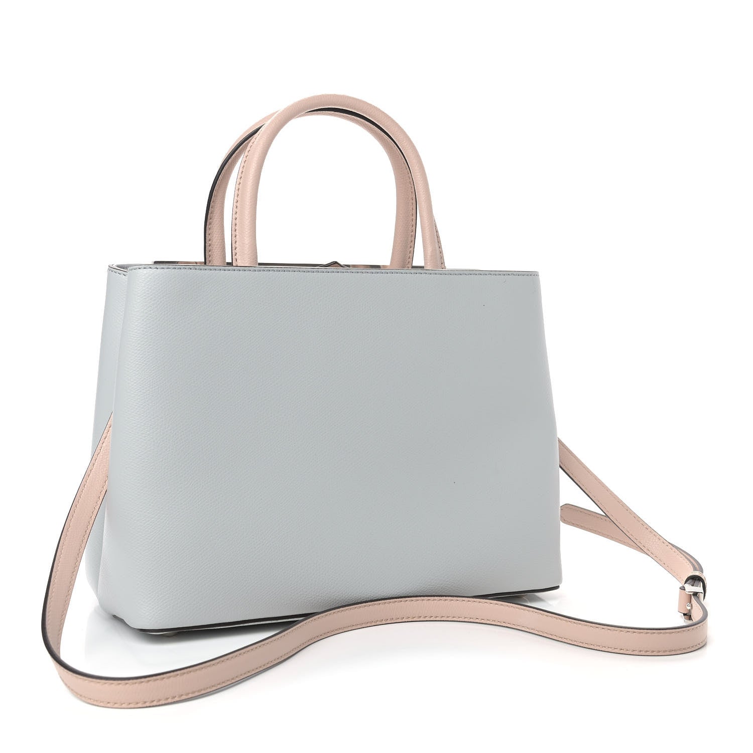 Fendi Vitello Cruise Monster Studded Petite 2Jours Tote Grigio Perla Amido Multicolor 3 of 9