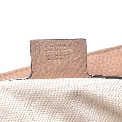 Gucci Pebbled Calfskin Medium Soho Flap Crossbody Camelia 6 of 9