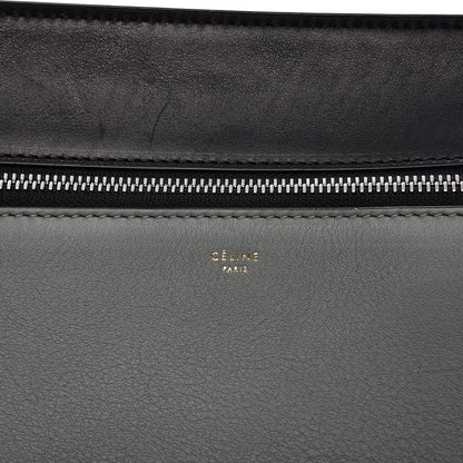 Celine Calfskin Medium Bi-Color Edge Shoulder Bag Almond 6 of 11