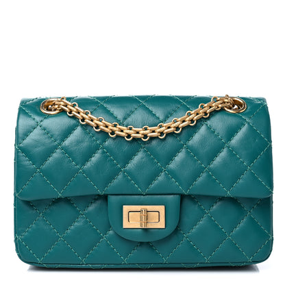 Chanel Aged Calfskin Quilted 2.55 Reissue Mini Flap Green 1 of 9