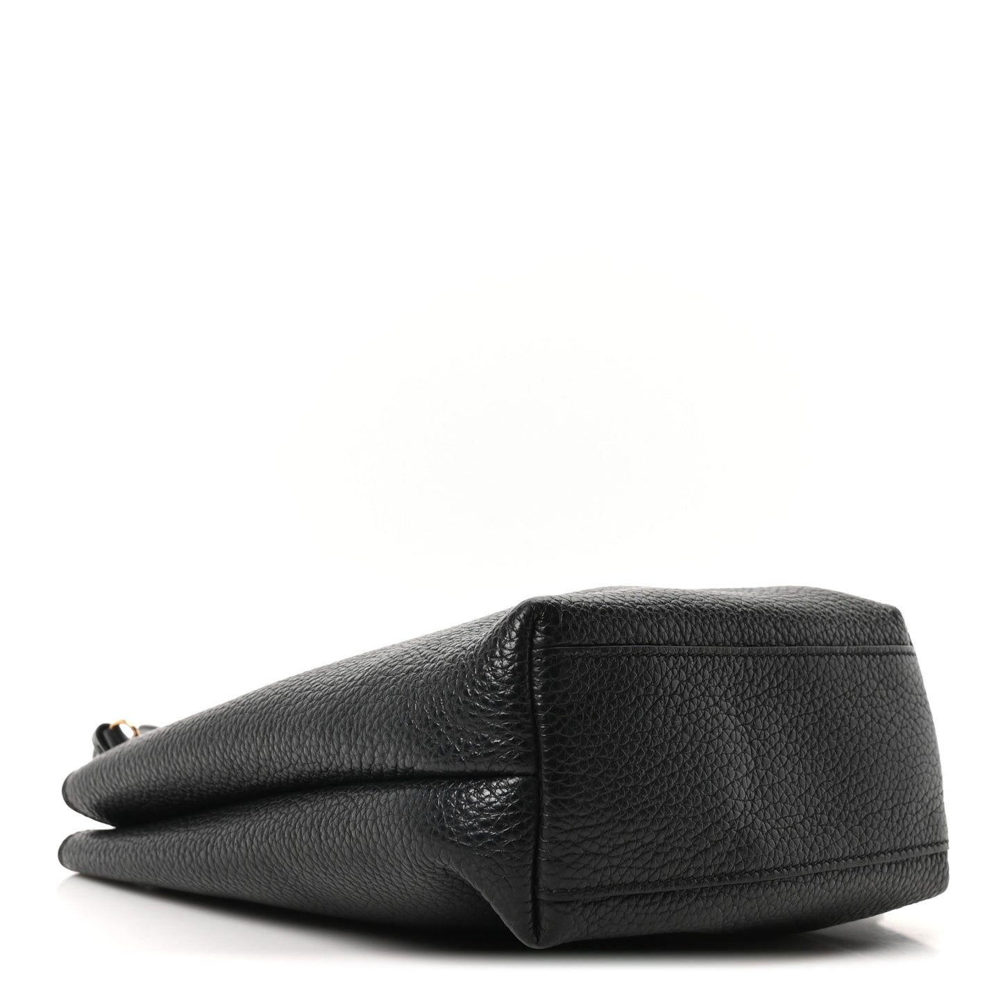 Tumbled Calfskin Gancini Mini Bag Black