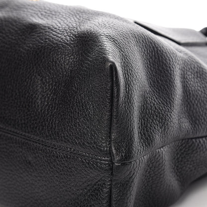 Burberry London Grainy Calfskin Medium Baynard Tote Black 15 of 20
