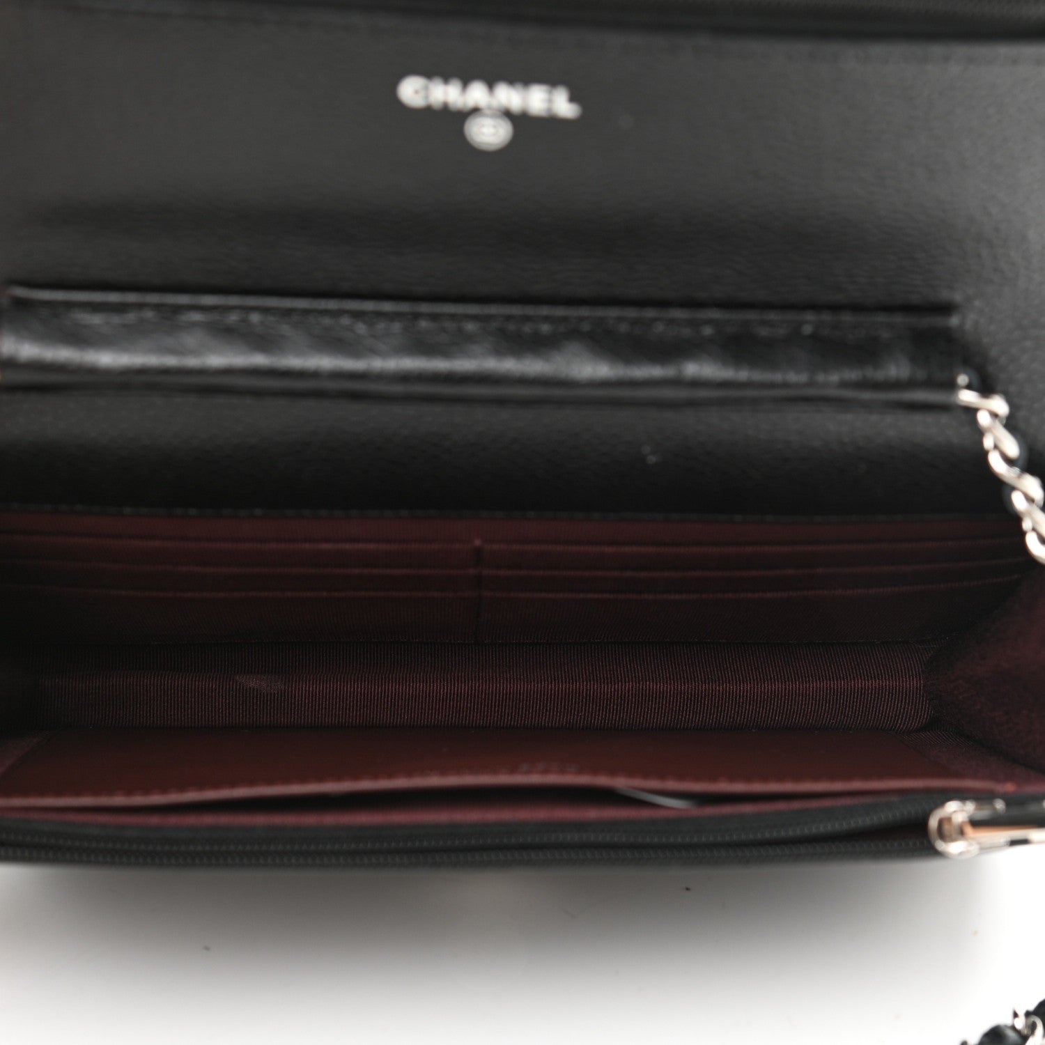 Chanel Caviar Quilted Wallet On Chain WOC Black 5 of 12