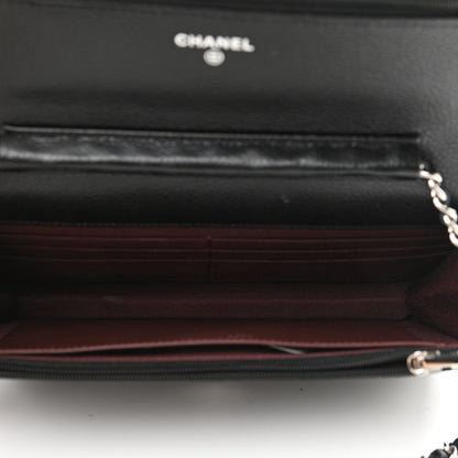 Chanel Caviar Quilted Wallet On Chain WOC Black 5 of 12