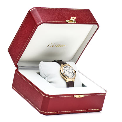 Cartier 18K Yellow Gold Alligator 36mm Ballon Bleu De Cartier Automatic Watch Brown 5 of 5