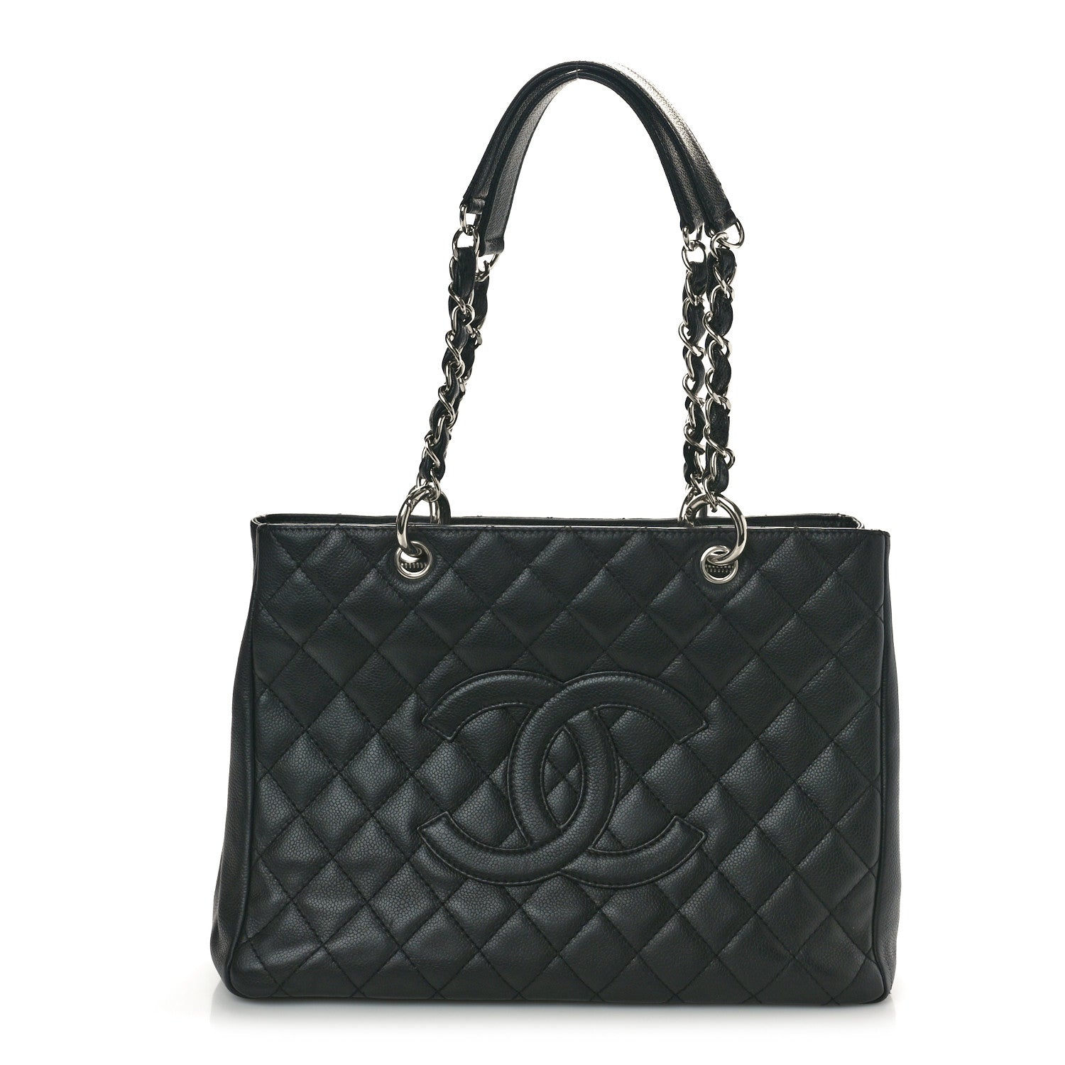 Chanel Caviar Quilted Grand Shopping Tote GST Black 1 of 10