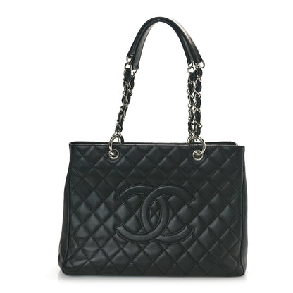 Chanel Caviar Quilted Grand Shopping Tote GST Black 1 of 10