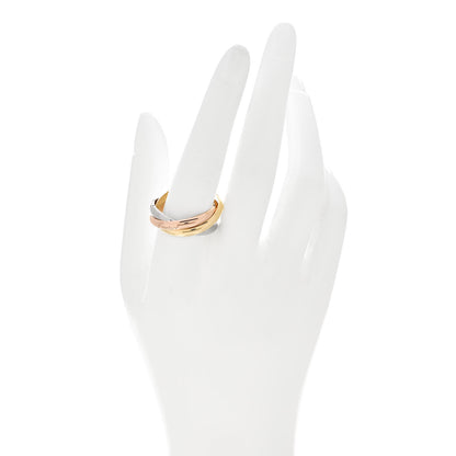 Cartier 18K Pink Yellow White Gold Classic Trinity Ring 65 11 2 of 5