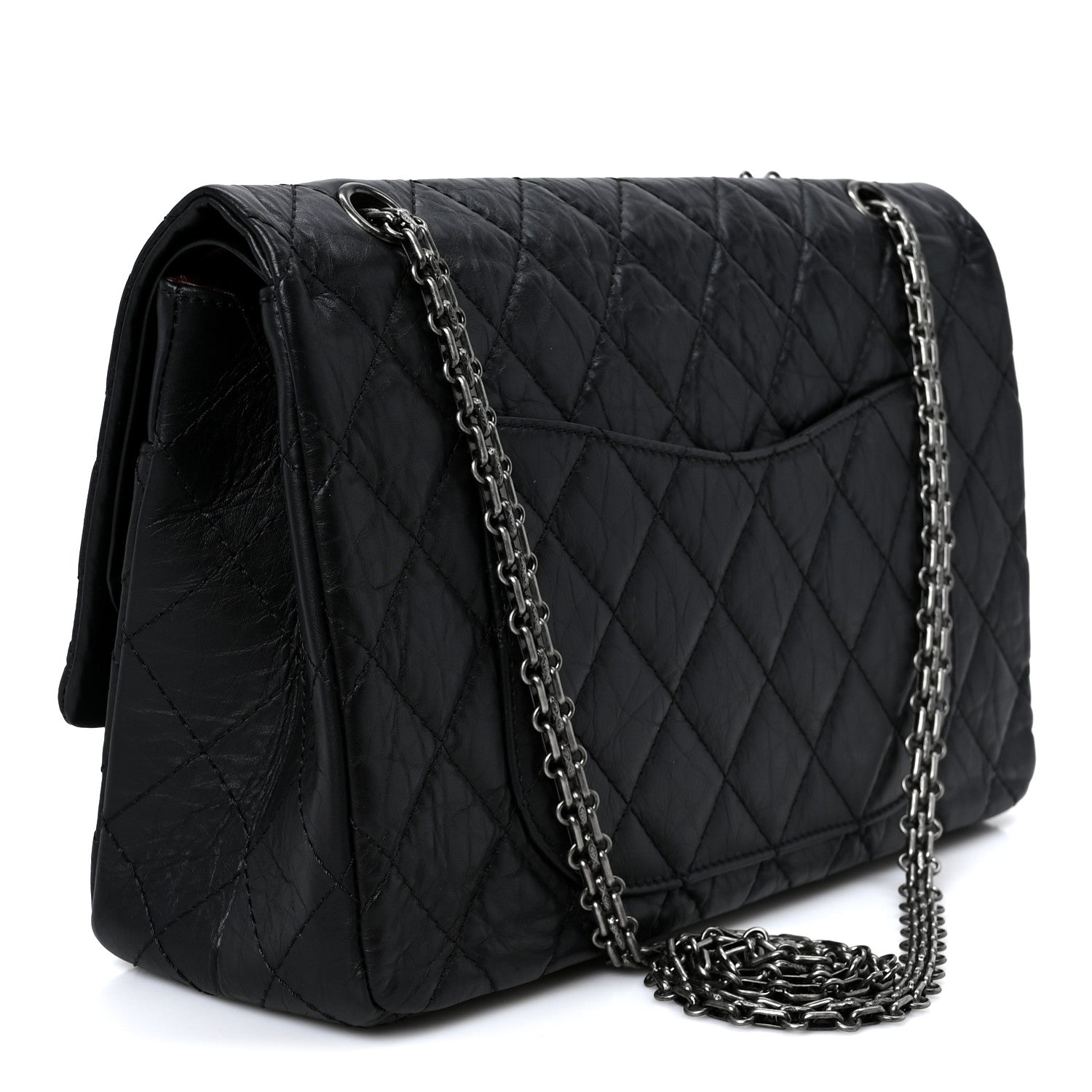 Chanel Aged Calfskin Quilted 2.55 Reissue 227 Flap Black 3 of 10