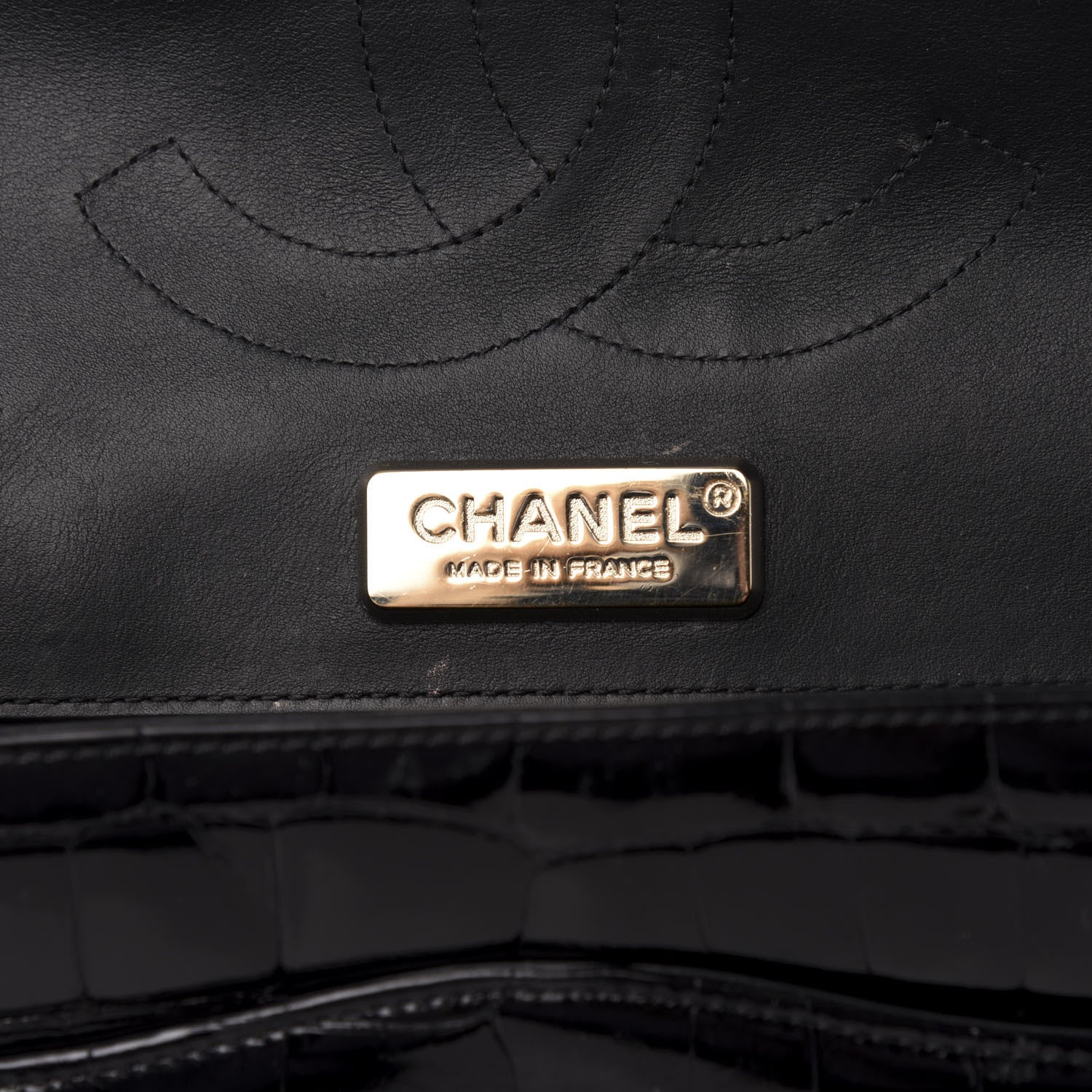 Chanel Alligator Jumbo Double Flap Black 8 of 15