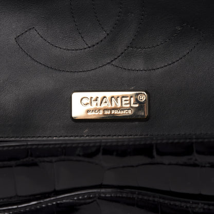 Chanel Alligator Jumbo Double Flap Black 8 of 15
