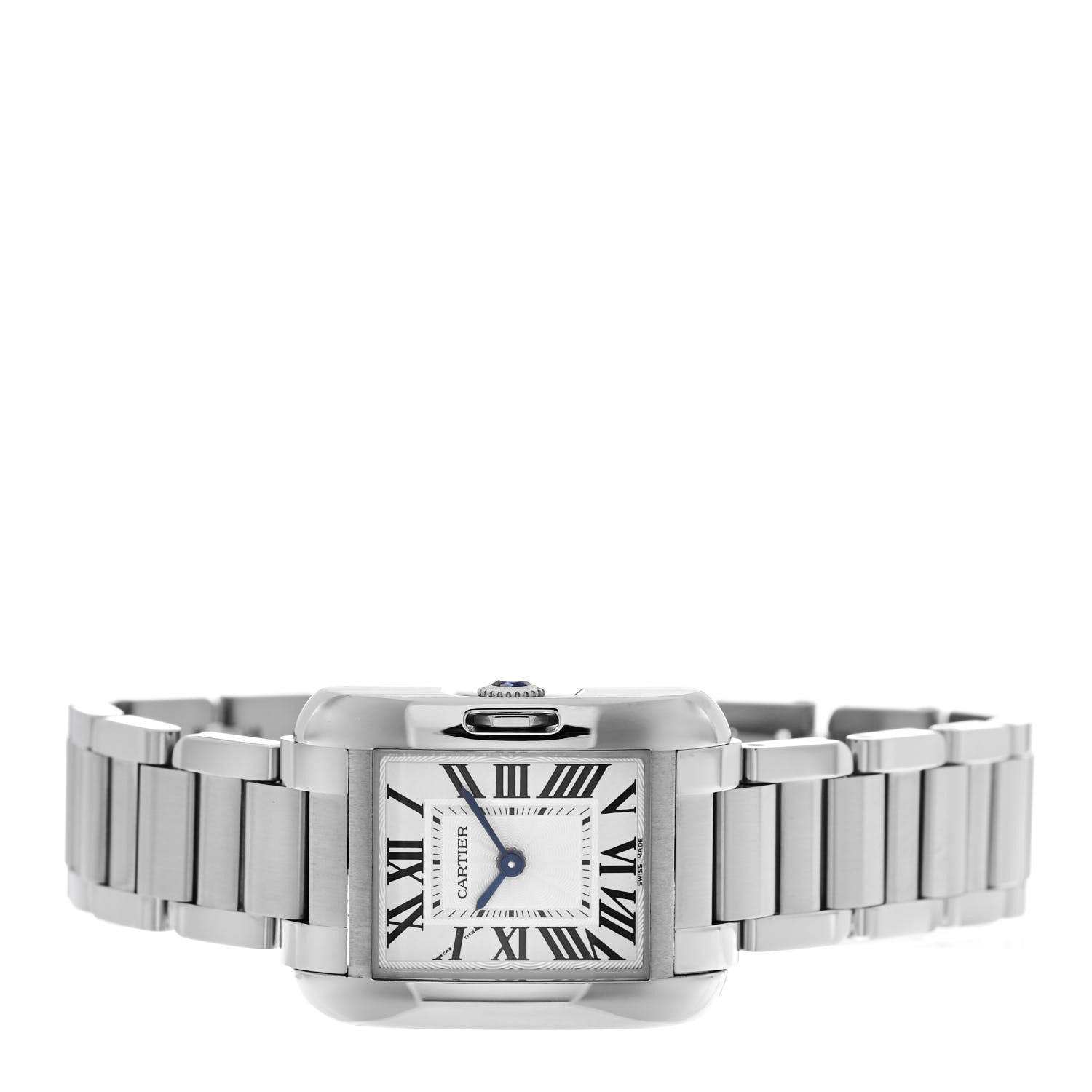 Cartier Stainless Steel 23mm Tank Anglaise Quartz Watch 2 of 5