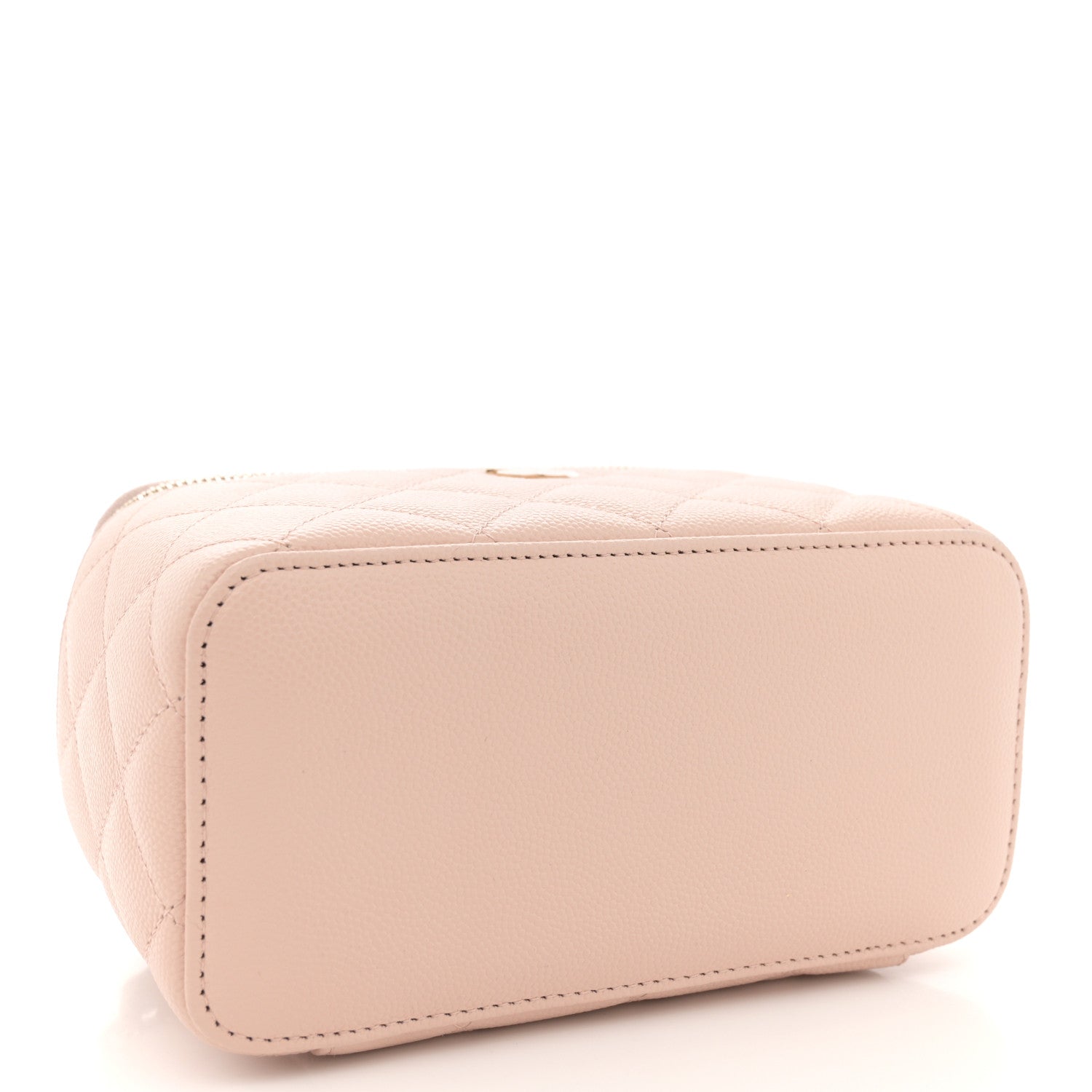 Chanel Caviar Quilted Small Vanity Case With Chain Light Beige 4 of 11
