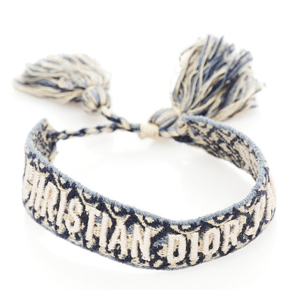 Christian Dior Woven Cotton J'Adior Friendship Bracelet Set Blue Multicolor 2 of 6