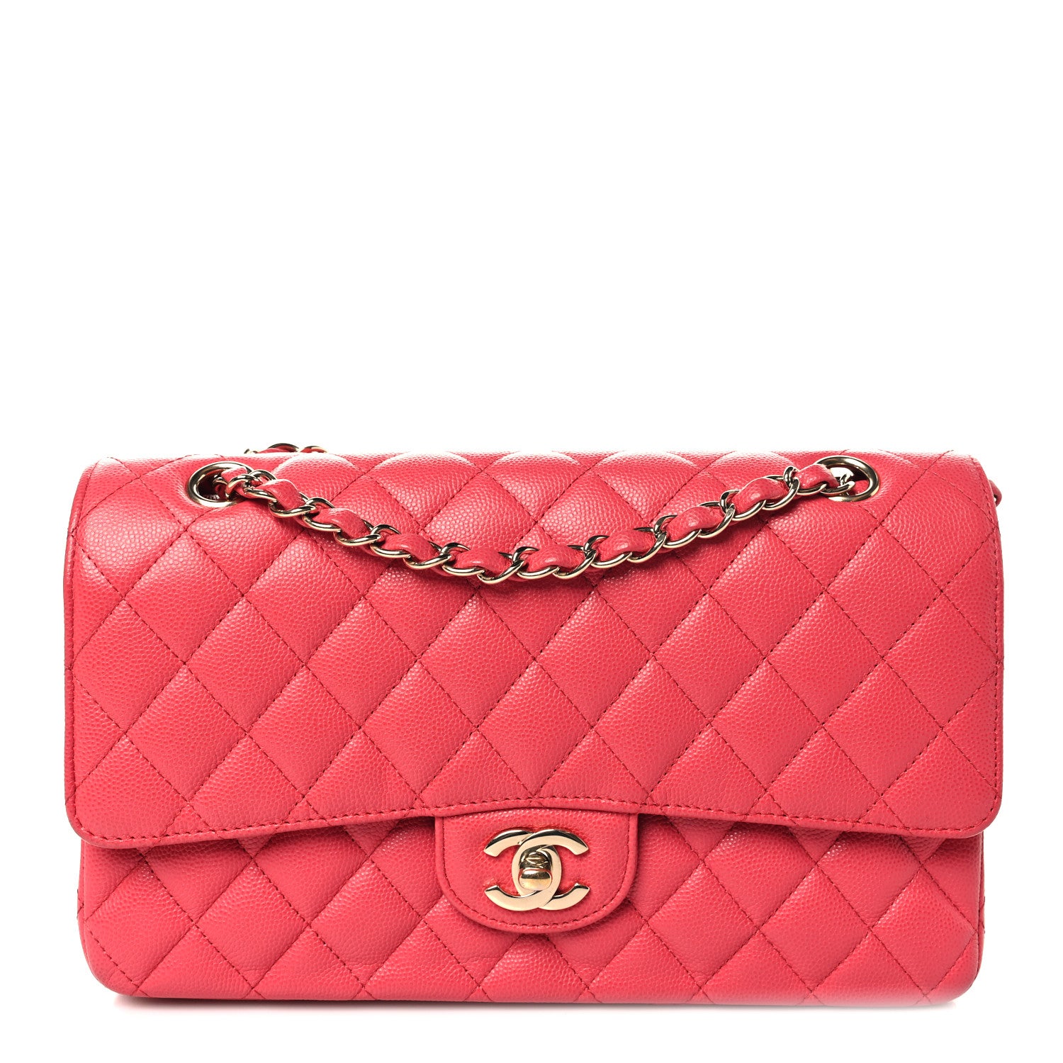 Chanel Caviar Quilted Medium Double Flap Red 1 of 10