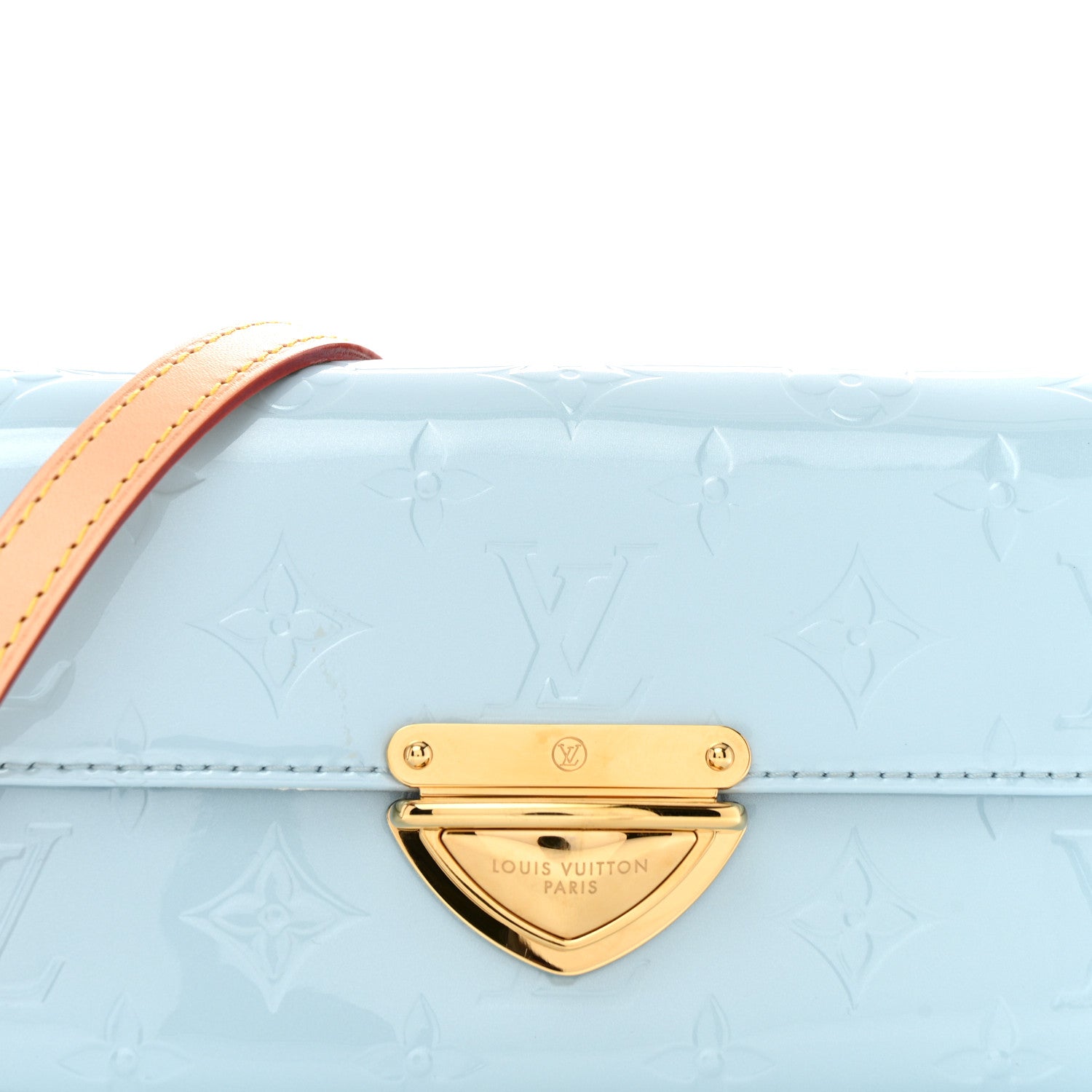 Louis Vuitton Vernis Malibu Pochette Sky Blue 7 of 12