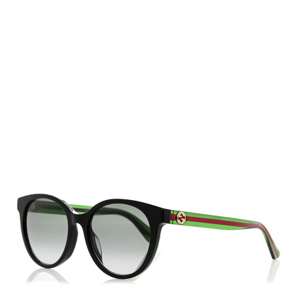 Gucci Acetate Round Web Sunglasses GG0702S Black 1 of 8