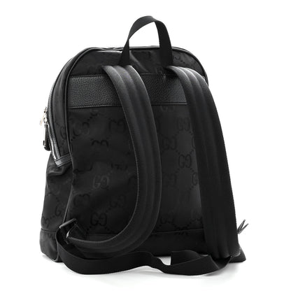 Gucci Econyl Nylon Monogram Off The Grid Backpack Black 3 of 10