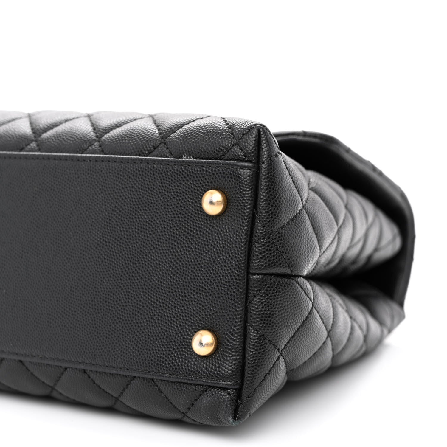 Chanel Caviar Quilted Medium Coco Handle Flap Black 10 of 11
